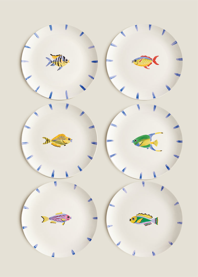 Under the sea 6 plate set